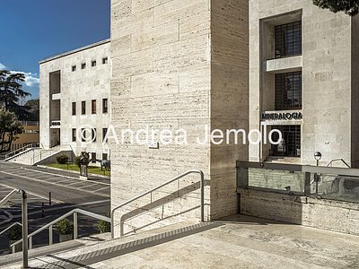 University La Sapienza Institute of Mineralogy, Geology and Paleontology from the staircase of the Faculty of Lawontology | Andrea Jemolo