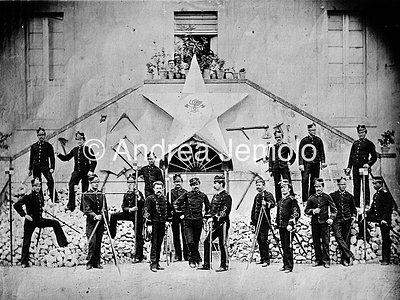  Officers and soldiers of the pontifical army of the Corps of Engineers | Andrea Jemolo