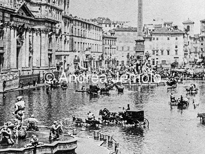  "The Summer Lake" in Piazza Navona - In summer the square was flooded | Andrea Jemolo