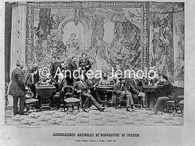  Group photo of the members of the National Association of chess players | Andrea Jemolo