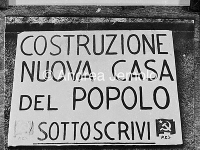 Italian Comunist Party Subscription for the construction of the new Casa del Popolo | Andrea Jemolo