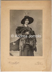  Portrait of a young woman with fur | Andrea Jemolo