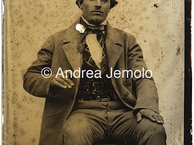  Portrait of a man smoking - Tintype | Andrea Jemolo