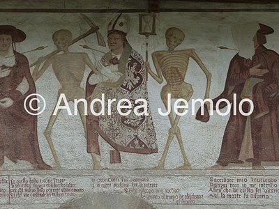 Church of Saint Vigilius of Trent Danse Macabre - Detail, fresco | Andrea Jemolo