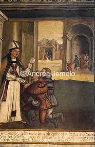 Church of Saint Vigilius of Trent An episode of Saint Vigilio's life, fresco | Andrea Jemolo