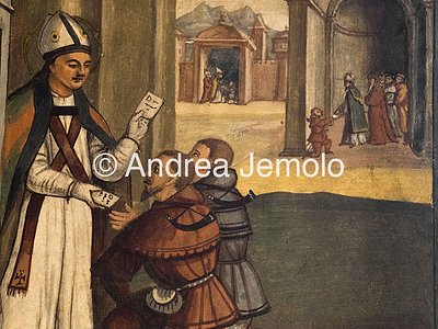 Church of Saint Vigilius of Trent An episode of Saint Vigilio's life, fresco | Andrea Jemolo