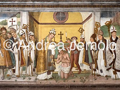 Chiesa di Santo Stefano La legenda di Carlo Magno, affresco | Andrea Jemolo