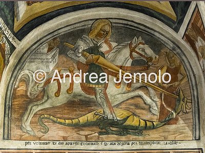 Chiesa di Santo Stefano San Giorgio e il Drago, affresco | Andrea Jemolo