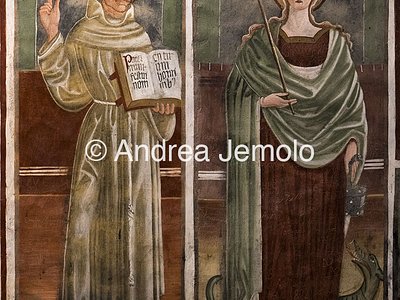 Chiesa di Santo Stefano San Bernardino da Siena e Santa Marta, affresco | Andrea Jemolo
