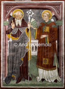 Chiesa di Santo Stefano Sant' Antonio abate e Santo Stefano, affresco | Andrea Jemolo