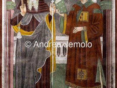 Chiesa di Santo Stefano Sant' Antonio abate e Santo Stefano, affresco | Andrea Jemolo