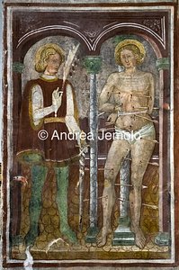 Chiesa di Santo Stefano San Sebastiano e San Giuliano Ospitaliere, affresco | Andrea Jemolo
