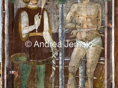 Chiesa di Santo Stefano San Sebastiano e San Giuliano Ospitaliere, affresco | Andrea Jemolo