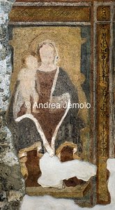 Chiesa di San Vigilio Madonna con Bambino, affresco | Andrea Jemolo