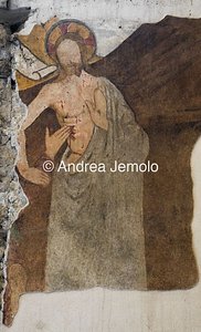 Chiesa di San Vigilio L'incredulità di San Tommaso, affresco | Andrea Jemolo