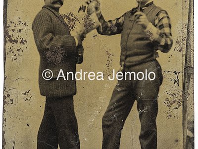  Ironic scene between two men - Tintype | Andrea Jemolo