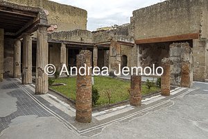  Casa del salone nero, peristilio, Ercolano | Andrea Jemolo