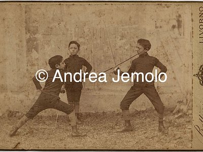  Three boys train in the art of fencing in one of the famous clubs of Livorno | Andrea Jemolo
