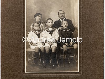 Photo of the detachment of the petite bourgeoisie family. Children are dressed with sailor dress | Andrea Jemolo