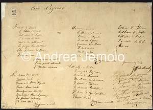 Palazzo Carignano - Museo del Risorgimento Inno di Mameli, manoscritto originale autografo | Andrea Jemolo