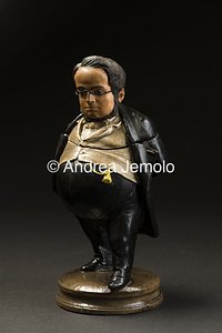 Palazzo Carignano - Museo del Risorgimento Portadolci a immagine di Cavour, teracotta dipinta | Andrea Jemolo