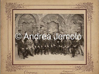  Fotografia di un gruppo di notabili della città di Agrigento | Andrea Jemolo