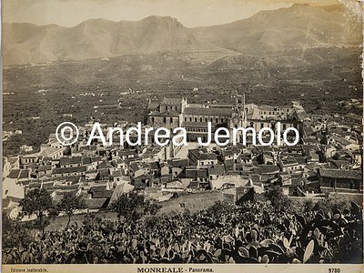  Panorama of the city of Monreale at the end of the 19th century | Andrea Jemolo
