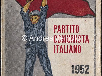 Italian Comunist Party Membership card of the Italian Communist Party of 1952 | Andrea Jemolo