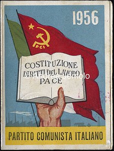 Italian Comunist Party Membership card of the Italian Communist Party of 1957 | Andrea Jemolo