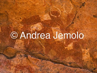  Rock painting depicting some cows, Tassili n’Ajjer, Tadart Rouge | Andrea Jemolo