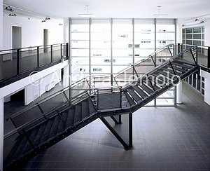 Town hall of Fiumicino Staircase in the atrium of entrance | Andrea Jemolo