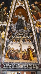 Chiesa di San Vigilio Dio Padre e Crcifissione, affresco | Andrea Jemolo