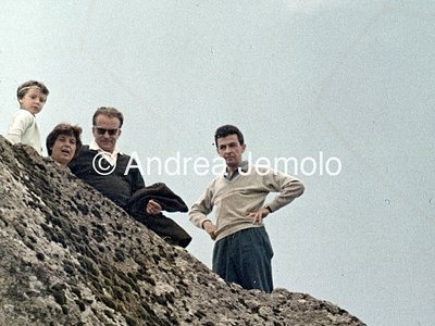 Italian Comunist Party Enrico Berlinguer on a trip to the mountains. On the left, Paolo Bufalini | Andrea Jemolo