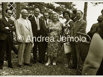  Nikita Khrushchev with a group of leaders of the Italian Communist Party - From the left: Macaluso, Pajetta, Bufalini | Andrea Jemolo