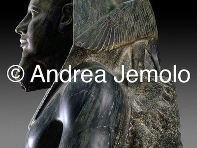 Egyptian museum Chefren - statue in diorite | Andrea Jemolo