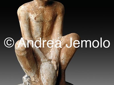 Egyptian museum Man making a jar with clay, Saqqara | Andrea Jemolo