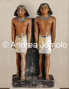 Museo Egizio Doppia statua di Nimaatsed, Saqqara | Andrea Jemolo