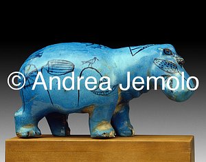 Museo Egizio Ippopotamo in faience | Andrea Jemolo