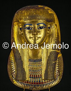 Egyptian museum Funeral mask of Thuya, Thebes | Andrea Jemolo