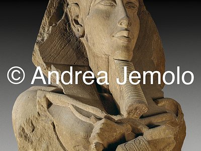 Egyptian museum Bust of Akhenhaton-Amenhotep IV - Amenophis IV, Sandstone, Karnak | Andrea Jemolo