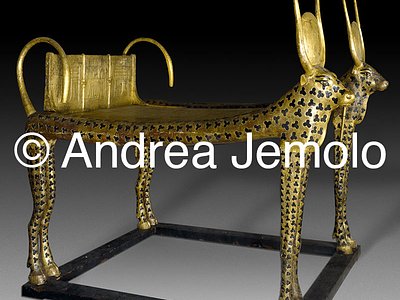 Egyptian museum Bed with form of primordial cow, Thebes | Andrea Jemolo
