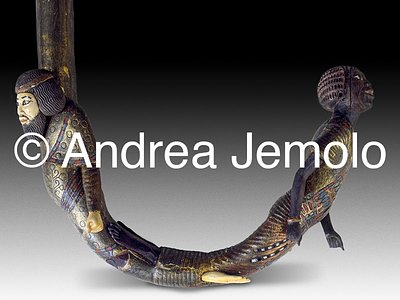 Egyptian museum Walking-stick of Tutankhamen with two prisoners | Andrea Jemolo