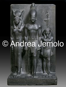 Museo Egizio Triade di Micerino - 7° nomoi, Scisto, Giza | Andrea Jemolo
