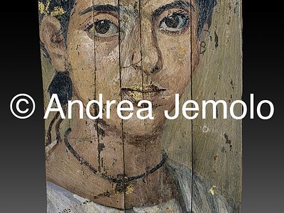 Egyptian museum Portrait from Fayum - girl | Andrea Jemolo