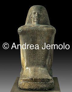 Museo Egizio Statua-blocco di Bakenkhonsu, Calcare,Cachette di Karnak | Andrea Jemolo