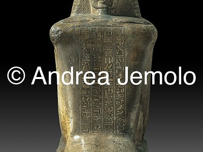 Egyptian museum Statue-block of Bakenkhonsu,limestone,Cachette of Karnak | Andrea Jemolo