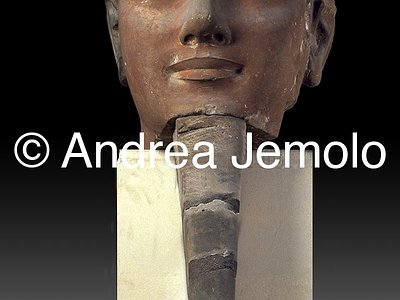 Egyptian museum Hatschepsut with the beard, Sandstone, Karnak | Andrea Jemolo
