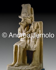 Museo di arte Egizia Amenhotep III - Amenophis III e il dio Sobek, Dahamsha | Andrea Jemolo