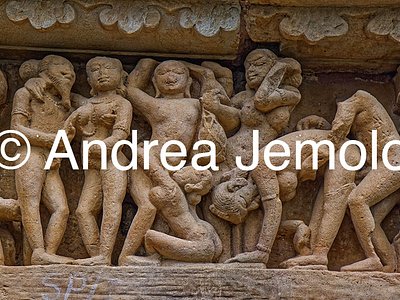 Lakshmana Temple Scene of fellatio and sodomy - south facade | Andrea Jemolo