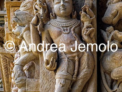 Parshvanatha Temple Cross-legged Apsara and Vishnu-Lakshmi | Andrea Jemolo